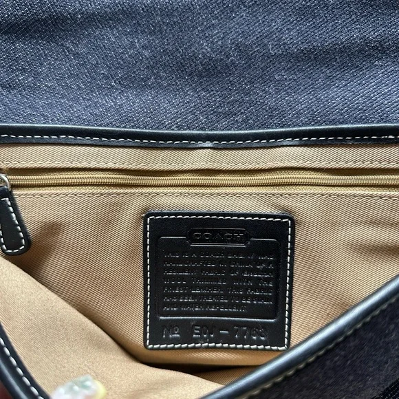 Coach Denim Shoulder Bag - Picture 7 of 14